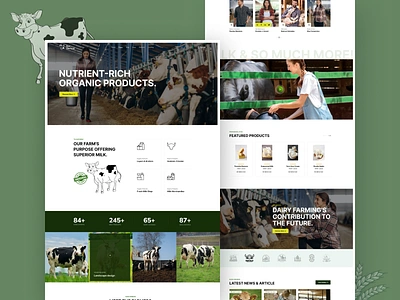 Farm agriculture blog branding business creative creative agency design farm farmer fresh graphic design green landingpage minimalist modern farm product ui