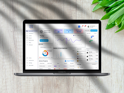 HRMS Dashboard Design designthinking dribbledesign figmadesign ui