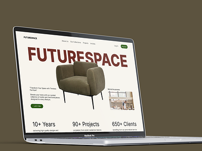 Landing page for Furniture Store figma furniture landing landing page ui uiux user user experience user interface ux web