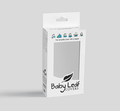 Baby Leaf Covers baby care baby cover box design box packaging label design minimal box design packaging product packaging