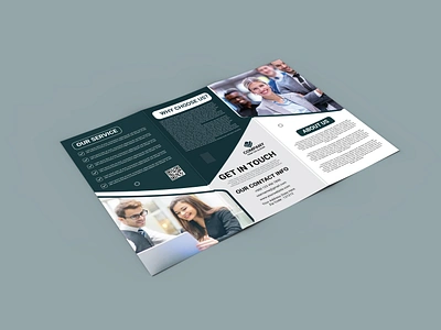 Professional business tri fold brochure design advertisement book booklet brochure corporate creativity folded folder hold infographic leaflet marketing poster presentation print promotion publication stationary three typography