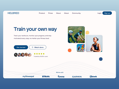 HELBRED - Fitness Training Website best website design branding design fitness health website landing page landing page ui sport training website ui ui design ux ux design web web design web design inspiration web ui website design workout workout tracking website