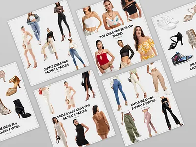 Pinterest Pins & Blog Graphics - Outfit Ideas fashion graphic design pinterest social media