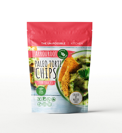 Paleo Torti Chips chips packaging label design mockup paleo chips pouch packging product packaging torti chips tortila