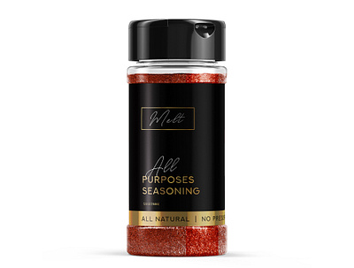 All Purpose Seasoning label design mockup packaging design product packaging seasoning seasoning bottle seasoning packaging