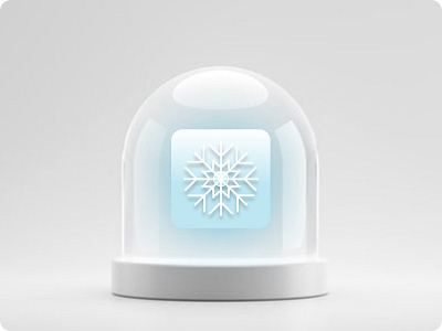 Icon presentation. Snowflake ui uiux design ux weather icon web design web icon