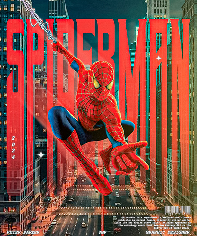 Spider Man Social Media Poster branding graphic design logo ui