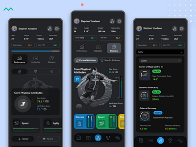 Sports Player Mobile App 2025 design andriod application dribbble fitness gym ios mob app mobile mobile app mobile app design mobile application player app player profile playing sport player sports sports app ui uiux