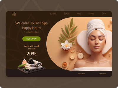 Website for Spa salon spa salon ui uiux design ux web design website design