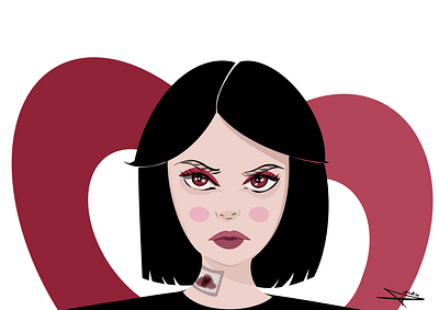 Ücra angry art character digitalart illustration red shorthair wound