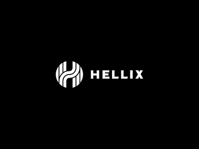 Hellix h hell hellix letter line lineout logo monogram shape simple stripe symbol wing