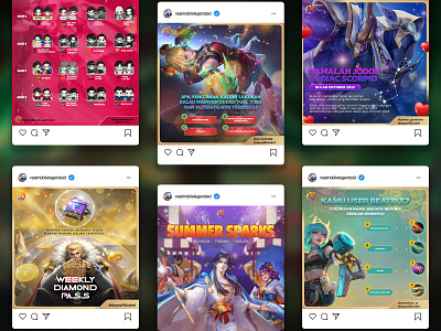 Mobile Legends Bang Bang | Social Media Post branding design ads design feed ideas design post esports design graphic design instagram feed instagram feed ideas instagram post mobile legends mobile legends bang bang social media design