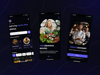 CookIT - Recipe Discovery App app design branding cook cooking cooking app design figma food food recipe app home page insperation ios logo mobile mobile app mobile ui onboarding recipe ui ux