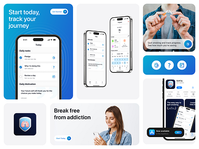QuitCig app design design ios app ui