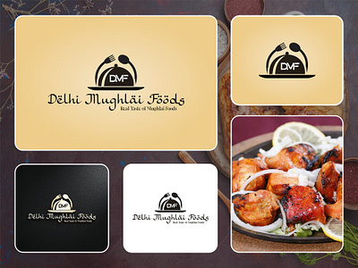 Delhi Mughlai Foods – Logo Design delhi food logo.