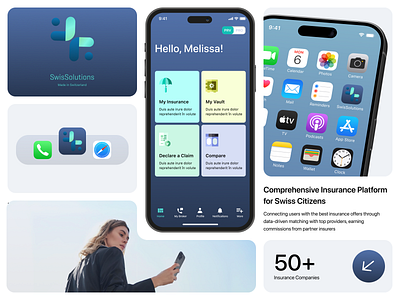 SwisSolutions app design design ios app ui ux