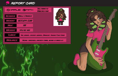 Character Intro Card character design graphic design illustration pixel art