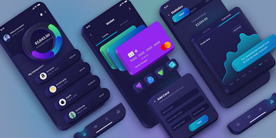 Wallet App Design branding graphic design ui