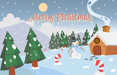 Season Greetings from winter wonderland illustration illustrator vector winter wonderland