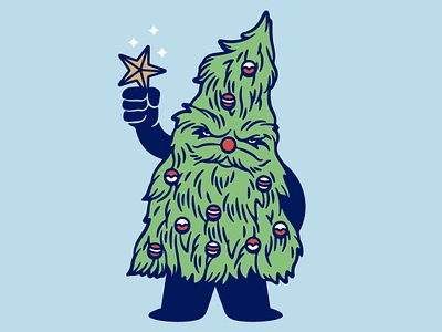 Grinchy Tree character design christmas christmas tree grinchy holiday holidays 2024 illustration illustrator star vector xmas