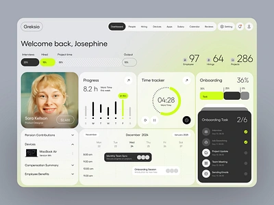 Employee Management Dashboard! adobexd branding clean colors dashboard design employee green illustration logo managment new popular time manager ui ui design uiux uiuxdesign ux design web app