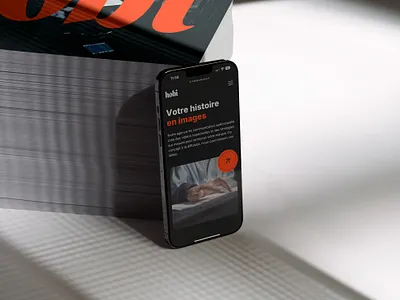 HOBI dark theme film agency modern modern design video agency web design web development webflow website