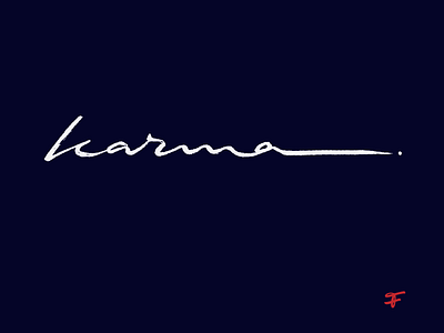 good karma '25 art authentic brush calligraphy custom design flow identity japan karma lettering logo positive raw script signature type wordmark zen