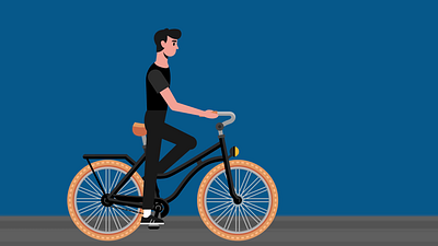 Ride in bike animation graphic design motion design motion graphics