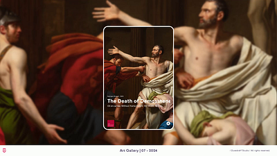Art Gallery /Concept/ app clean duxedraft interaction design minimal motion graphics museum ui