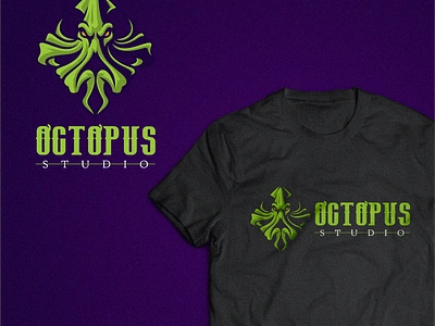 Octopus logo studio branding design graphic design identity illustration logo mark octopus octopus logo octopus logo studio tshirt vector