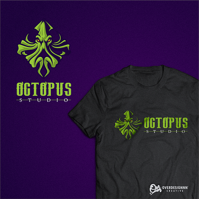 Octopus logo studio branding design graphic design identity illustration logo mark octopus octopus logo octopus logo studio tshirt vector