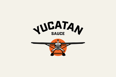 Yucatan Sauce brand brand assets branding creative design food graphic design illustration logo packaging packaging design plane sauce vector