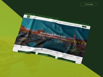 Rock Creek Trade LLP branding figma design landing page design ui ui design uiux ux design