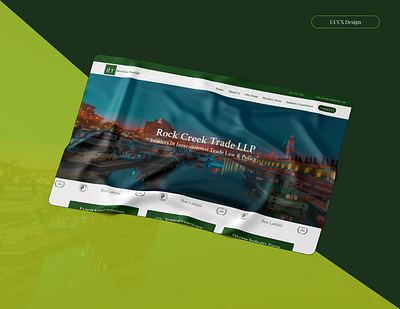 Rock Creek Trade LLP branding figma design landing page design ui ui design uiux ux design