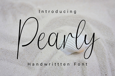 Pearly crafting font cute font handwritten monoline script script font