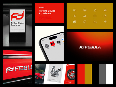 Febula - Automotive Brand applogo automotive branding car design f logo graphic design logo logo design logodesign logoinspire