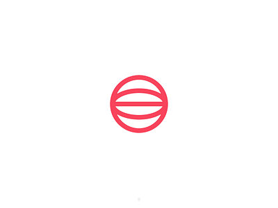 Nudge* / Symbol. brand branding clean coin design finance fintech icon iconography identity illustration logo minimal red saas symbol tech web web3 white