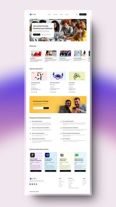 MyTribe. (Tech Communities) design ui ux