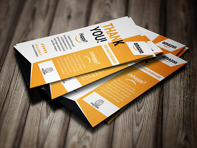 Package Insert Design | Editable Template | Amazon Card branding folding card graphic design