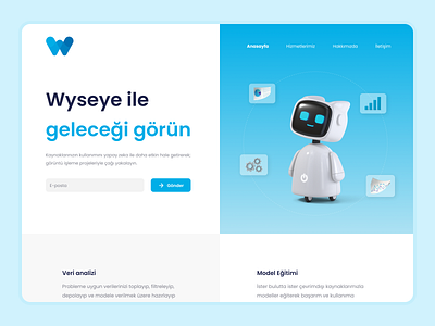 Wyseye Landing Page UI Design figma landing page ui design ux design