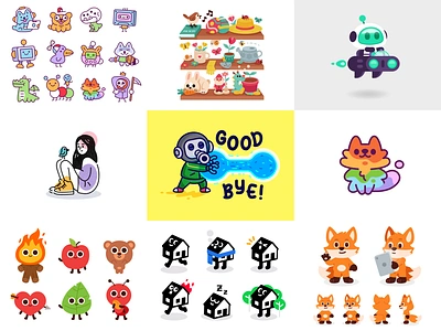 Best 9 2024 2024 animal best 9 best 9 2024 branding cartoon character children colors flat funny icons illustration kids logo mascot monster robot toriyama vector