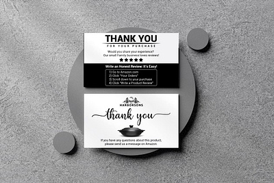 Amazon Thank you card | Product Insert | Package Insert Design bi fold card branding graphic design