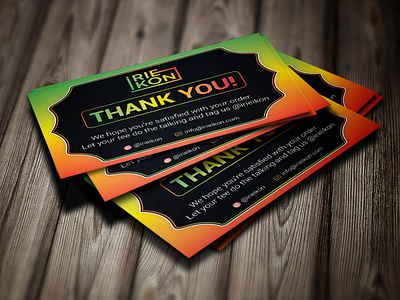 Thank You for Your Purchase Card | Product Packaging Insert amazon thank you card bi fold card branding brochure business card design ebay flyer flyer design folding card graphic design illustration product