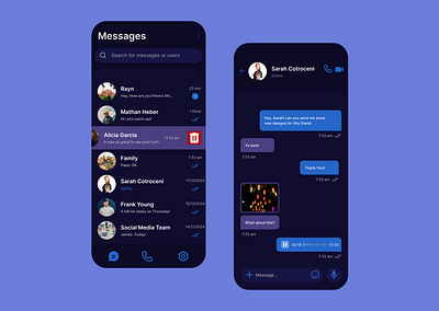 Daily UI Day 013- Direct Messaging colourpallate design figma graphic design illustration logo typography ui ux