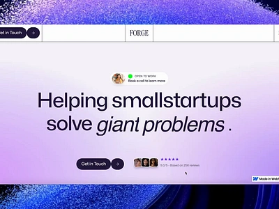 Forge Framer Template Rebuild In Webflow branding design figma framer illustration ui uiux ux web design webflow