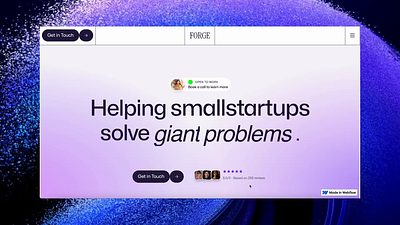 Forge Framer Template Rebuild In Webflow branding design figma framer illustration ui uiux ux web design webflow