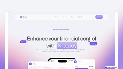 Nicepay Framer Template Rebuild In Webflow branding design figma framer illustration ui uiux ux web design webflow