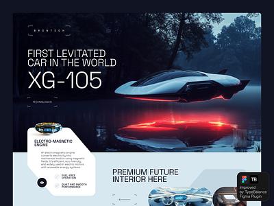Auto-improve spacing in text layers with our Figma Plugin car cyberpunk design figma future hi tech levitation plugin ui webdesign