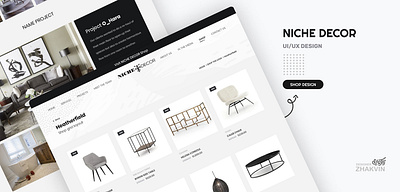 Furniture Ui Design – Niche Decor decoration design figma design furniture furniture ui home home decor ui ui design web design website wordpress