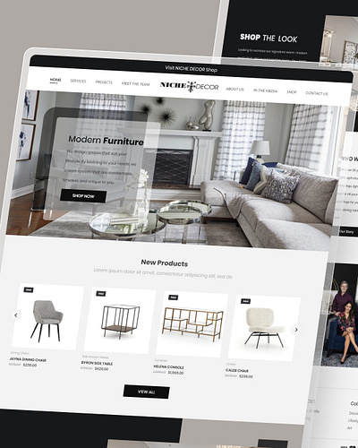 Furniture Ui Design – Niche Decor decoration design figma design furniture furniture ui home home decor ui ui design web design website wordpress